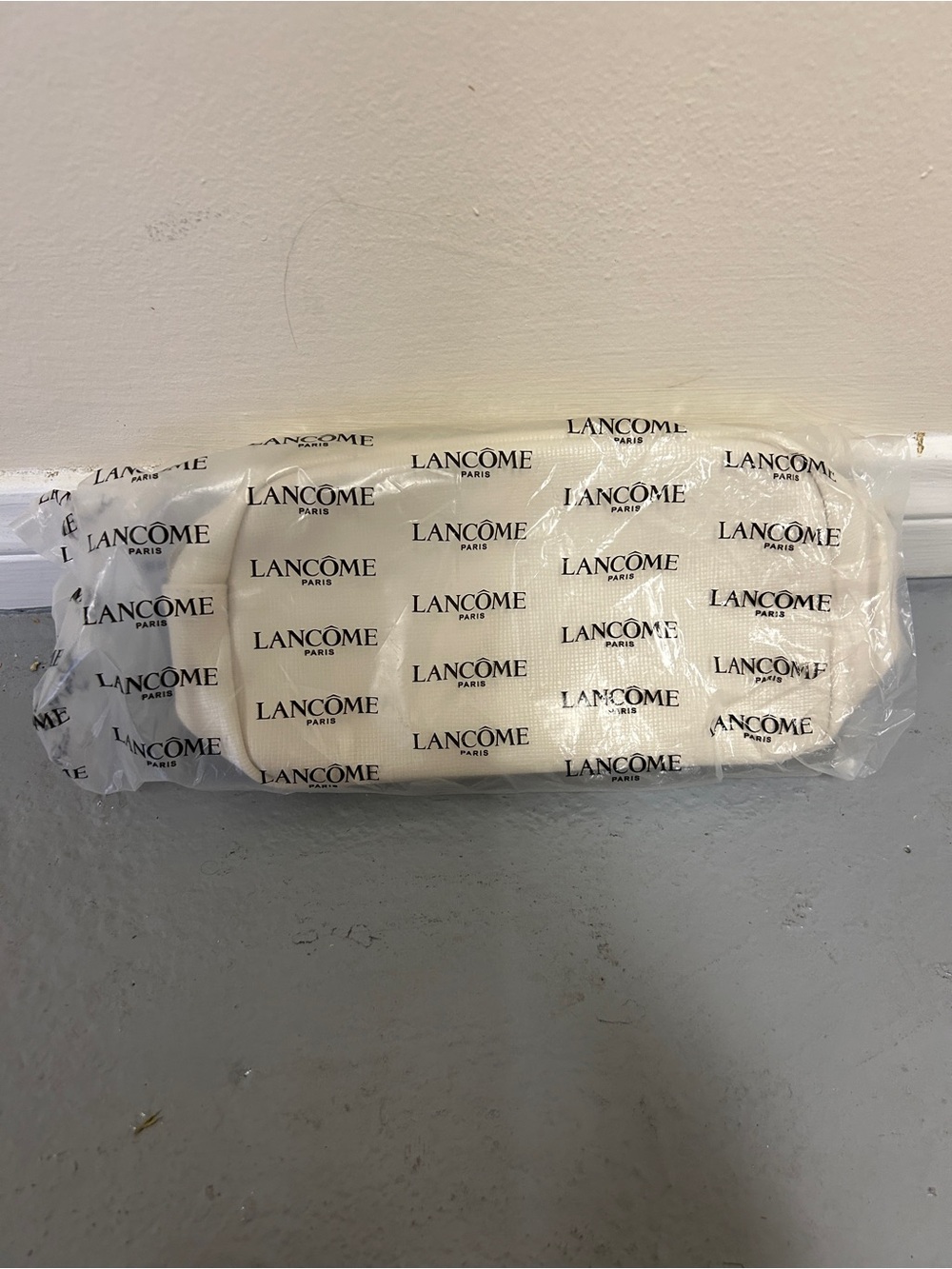 Lancome White and Black Logo Tissue Wrap